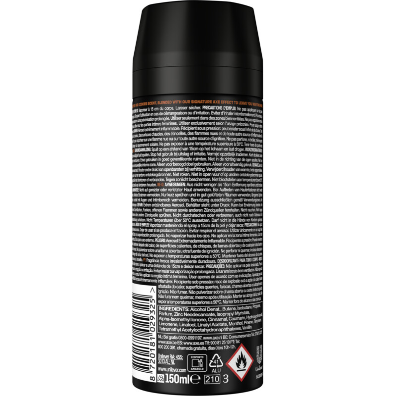Een afbeelding van Axe Leather & cookies deodorant bodyspray