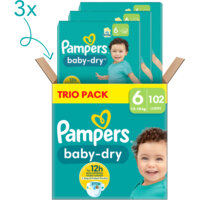 Afbeelding van Pampers Baby-dry luiers trio pack maat 6