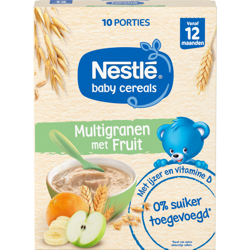 Een afbeelding van Nestlé Baby cereals multigranen met fruit 12m+