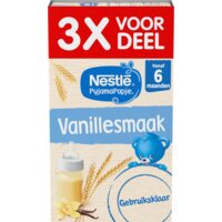 Een afbeelding van Nestlé Pyjamapapje vanille 6m+ 3x voordeel