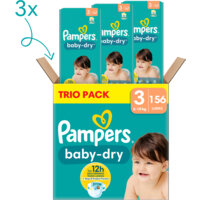 Afbeelding van Pampers Baby-dry luiers trio pack maat 3