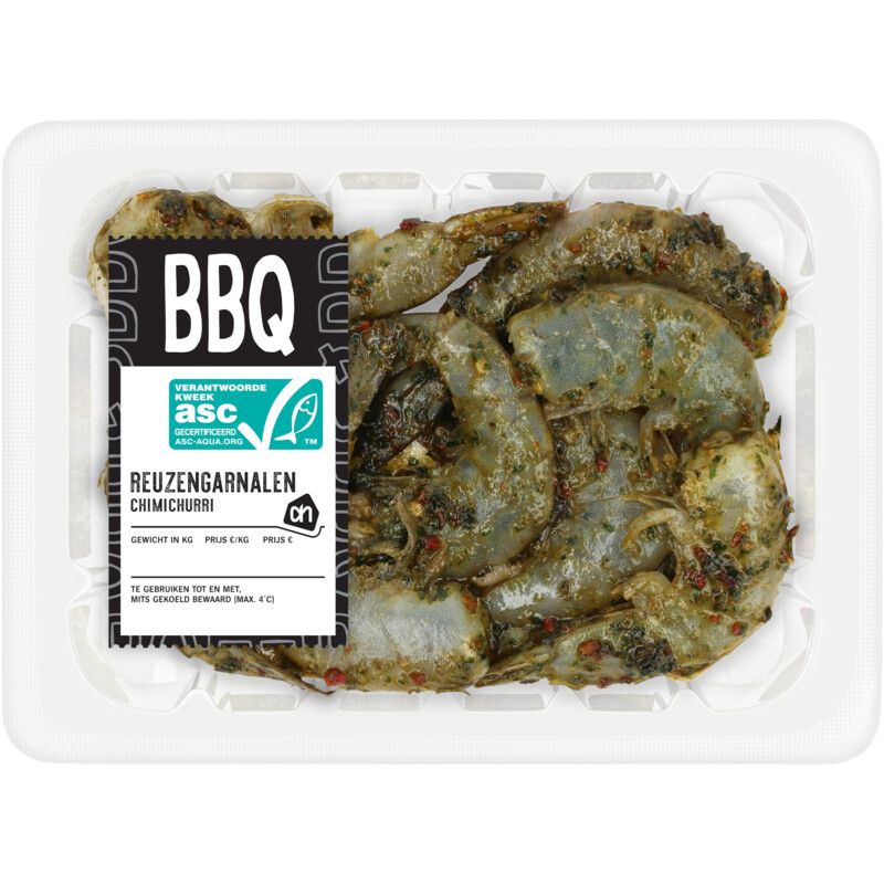 Een afbeelding van AH BBQ reuzengarnalen chimichurri