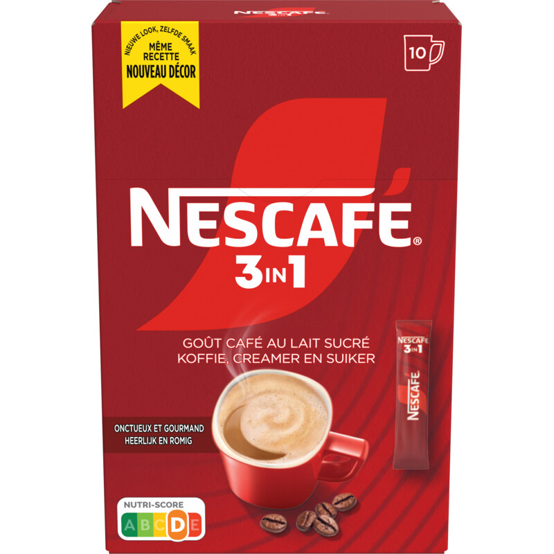 Een afbeelding van Nescafé 3in1 smooth & rich oploskoffie