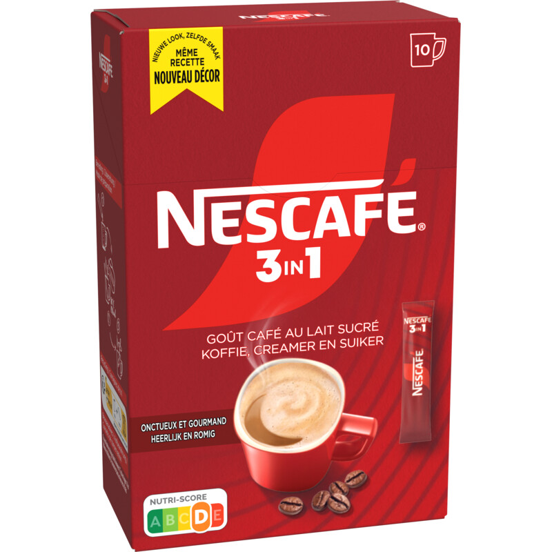 Een afbeelding van Nescafé 3in1 smooth & rich oploskoffie