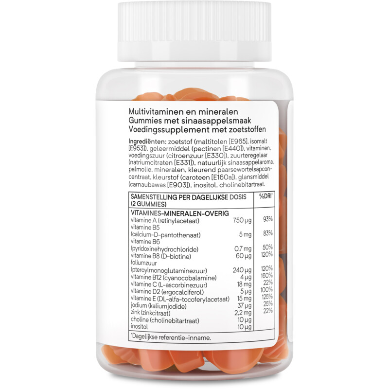 Een afbeelding van Care Multi gummies sinaasappelsmaak