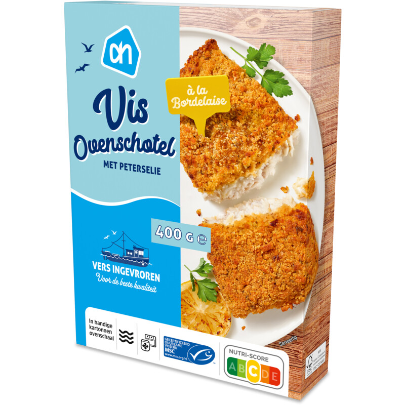 Een afbeelding van AH Vis ovenschotel met peterselie