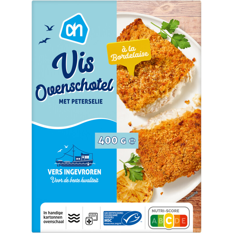 Een afbeelding van AH Vis ovenschotel met peterselie