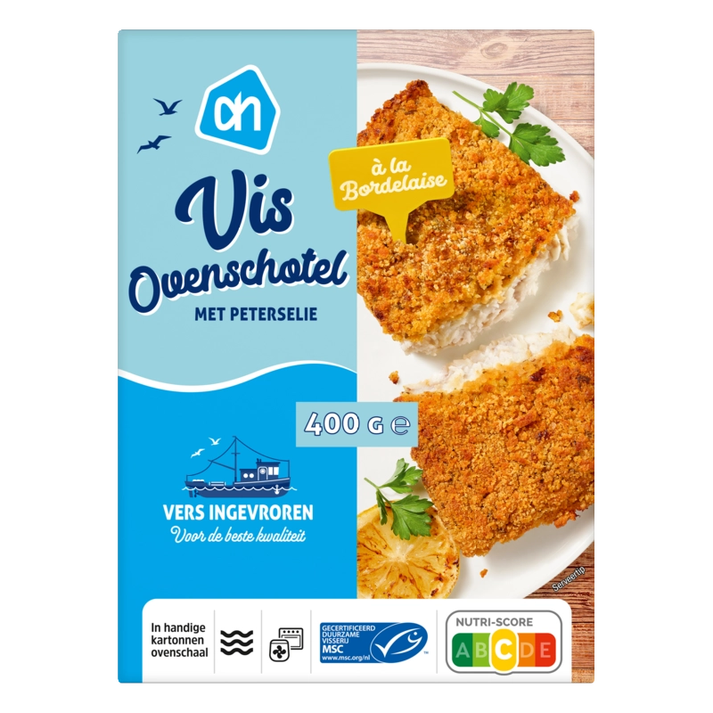 Vis ovenschotel met peterselie
