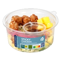 AH Mini saladbowl sticky chicken