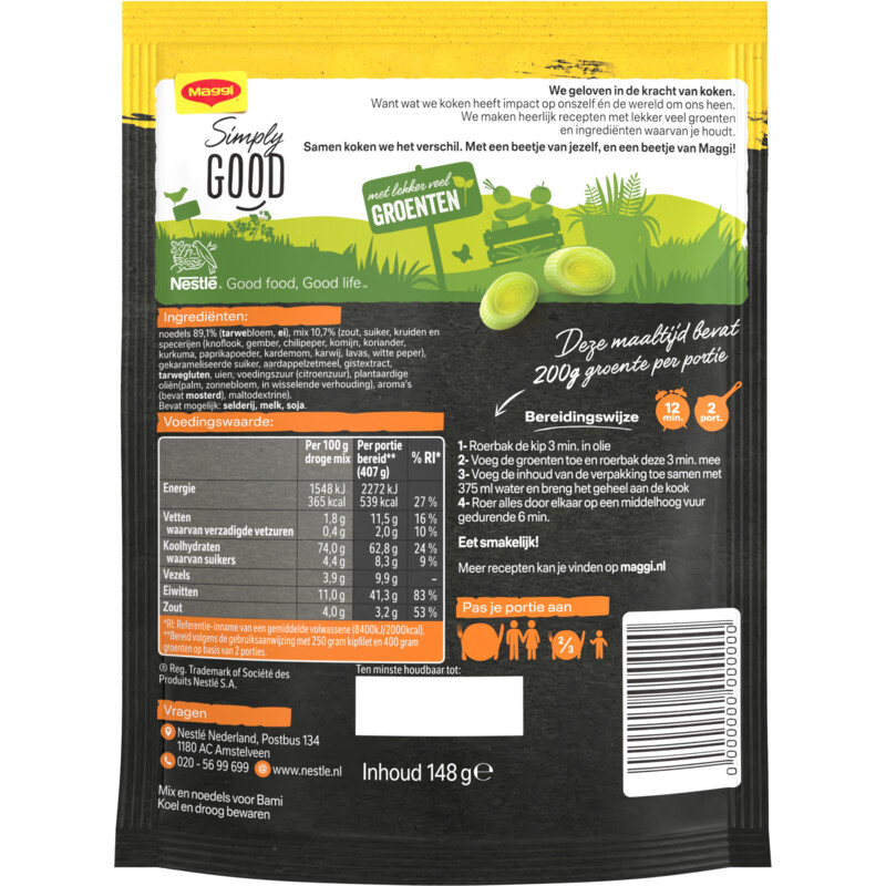 Een afbeelding van Maggi Roerbaknoedels bami