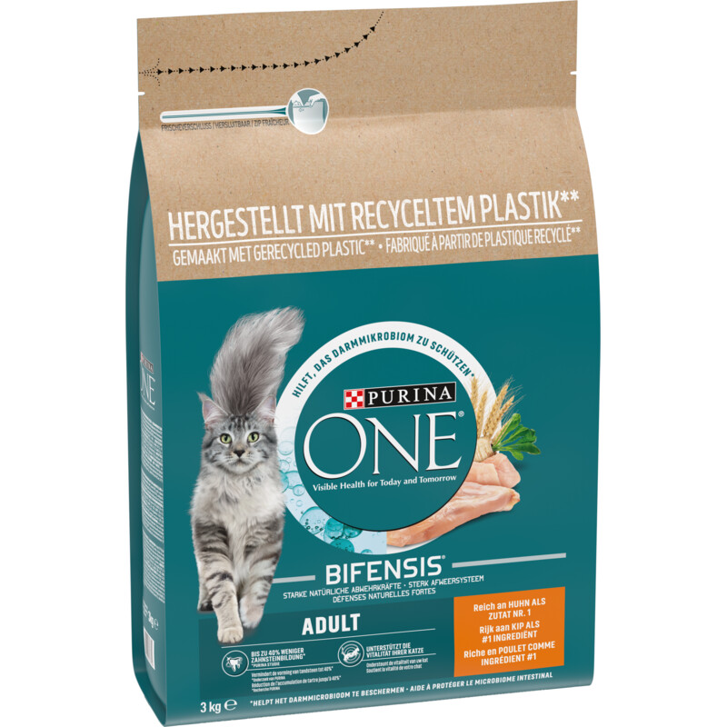 Een afbeelding van Purina ONE Bifensis adult rijk aan kip