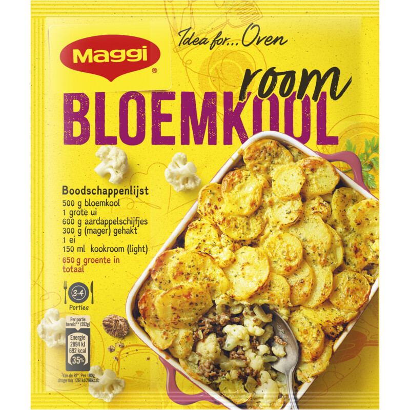 Maggi Ovenschotel bloemkool room