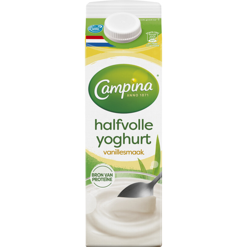 Een afbeelding van Campina Halfvolle yoghurt vanillesmaak