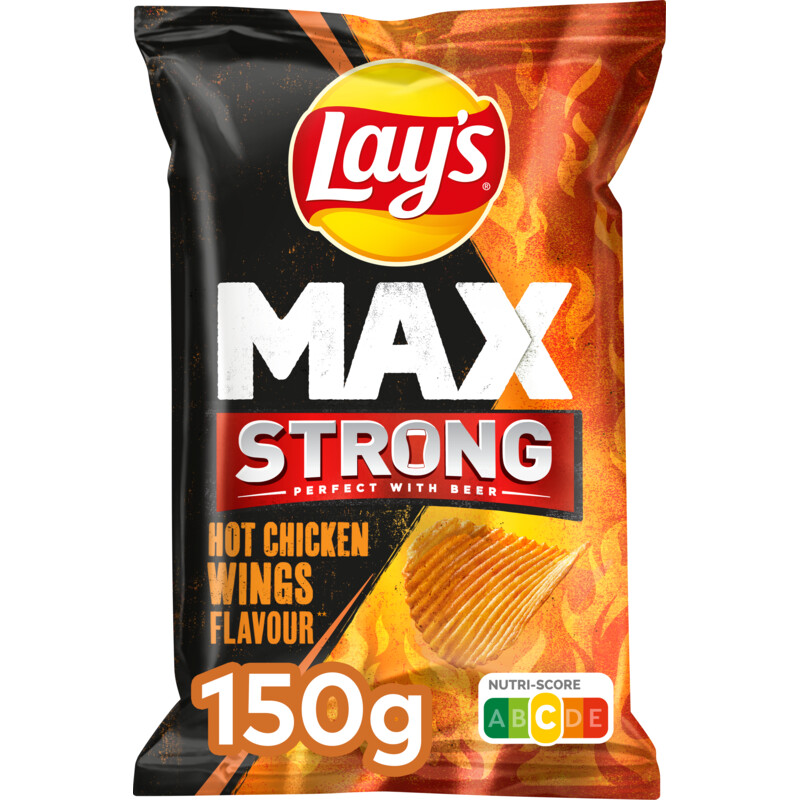 Een afbeelding van Lay's Max strong hot chicken wings