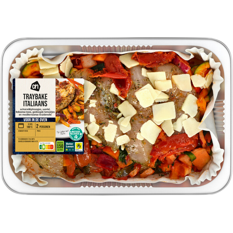 Een afbeelding van AH Traybake scharrelkip Italiaans