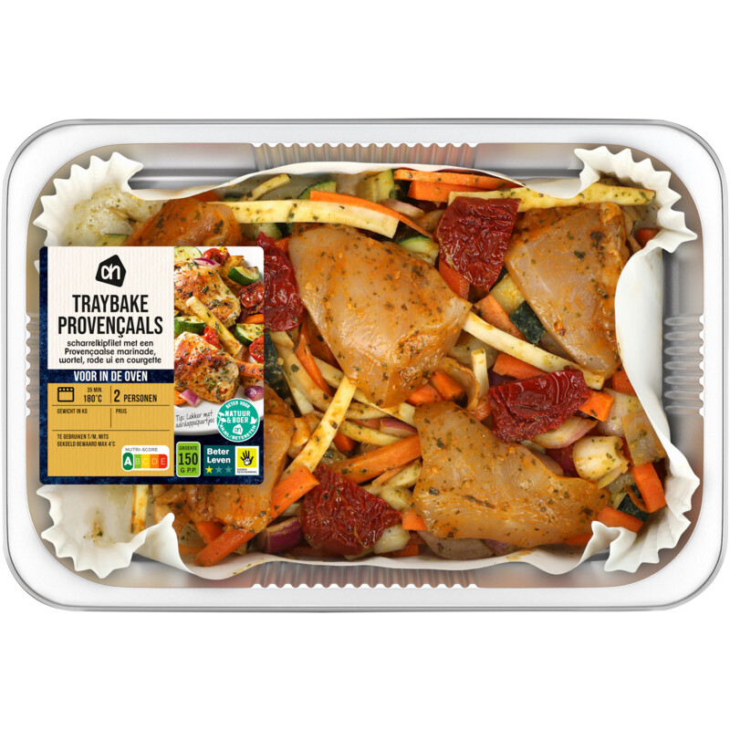 Een afbeelding van AH Traybake scharrelkip Provençaals
