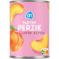 Een afbeelding van AH Partjes perzik op lichte siroop