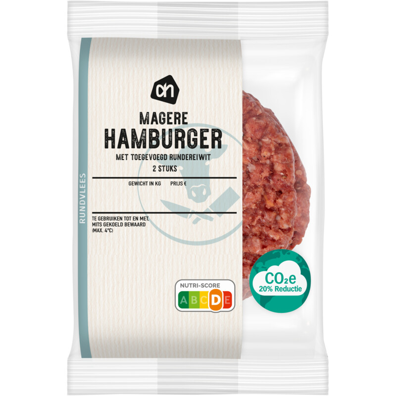 Een afbeelding van AH Magere hamburger