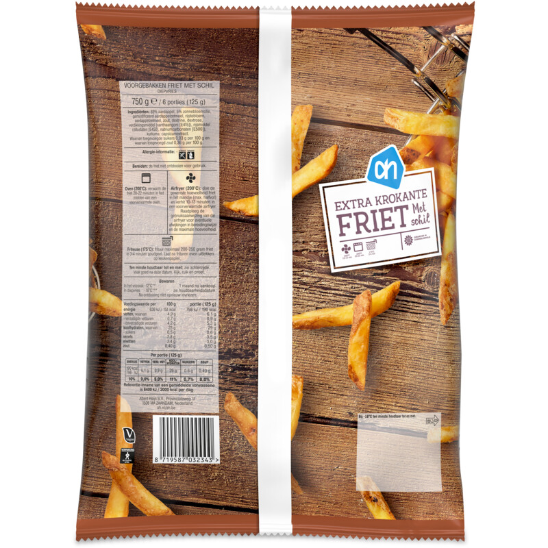 Een afbeelding van AH Extra krokante friet met schil