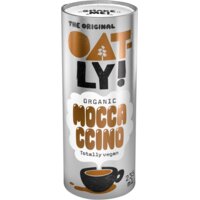 Een afbeelding van Oatly! Mocha latte