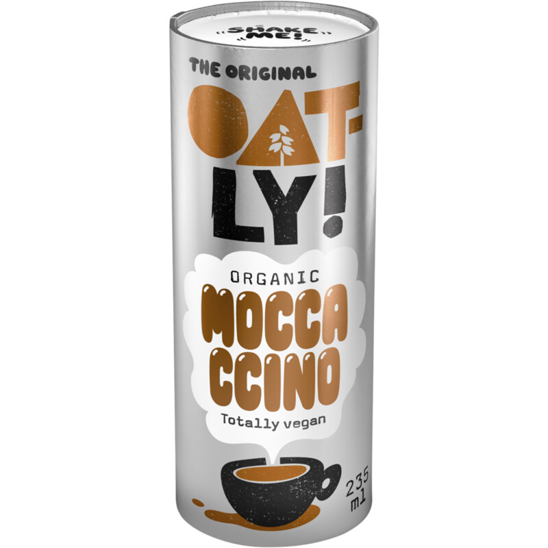 Een afbeelding van Oatly! Mocha latte