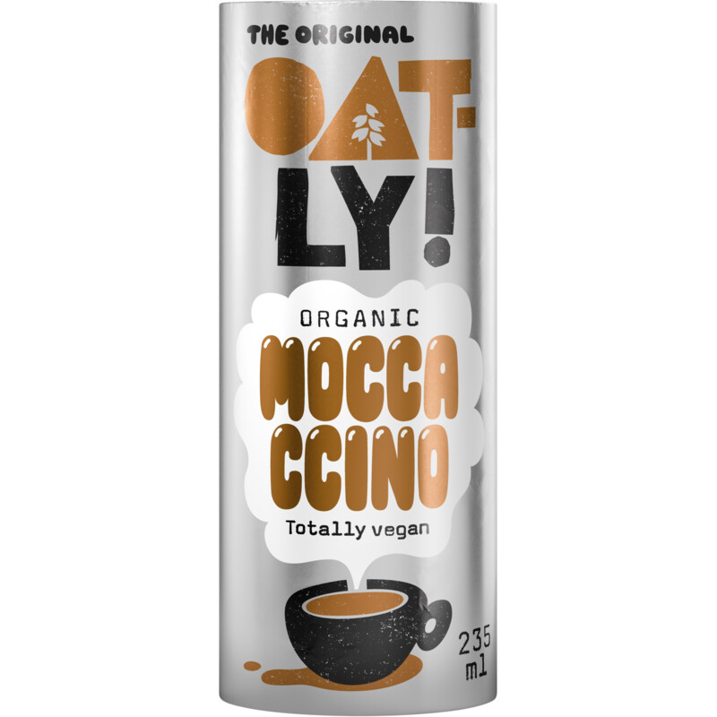 Een afbeelding van Oatly! Mocha latte