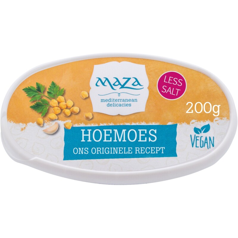 Een afbeelding van Maza Hoemoes less salt