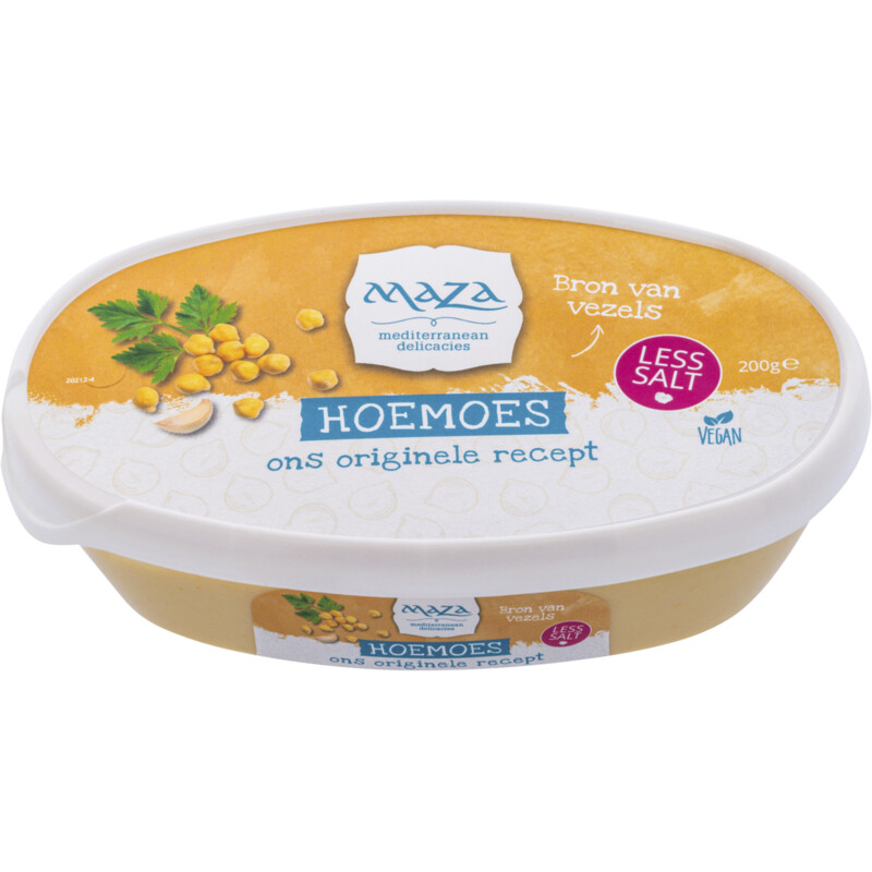 Een afbeelding van Maza Hoemoes less salt