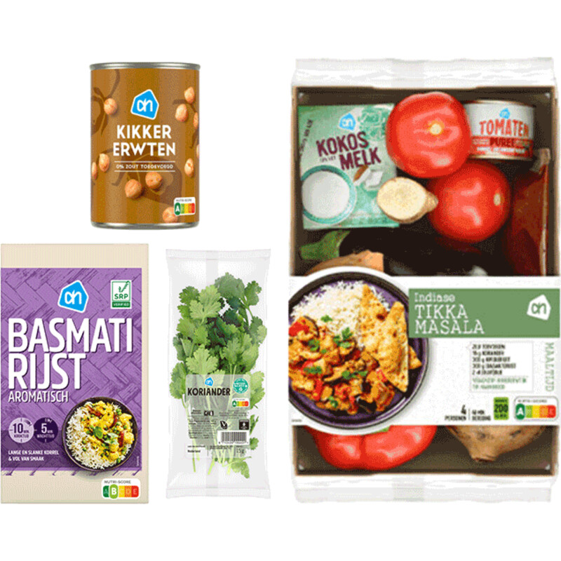 Een afbeelding van AH Vega Indiase Tikka Masala Verspakket