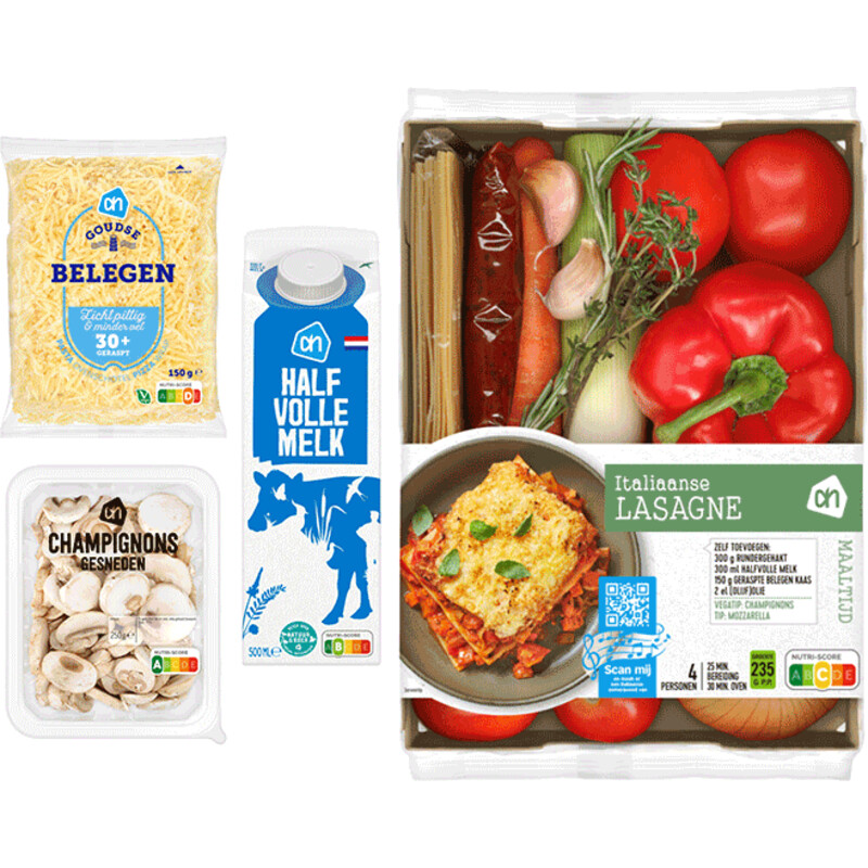 Een afbeelding van AH Vega Italiaanse Lasagne Verspakket