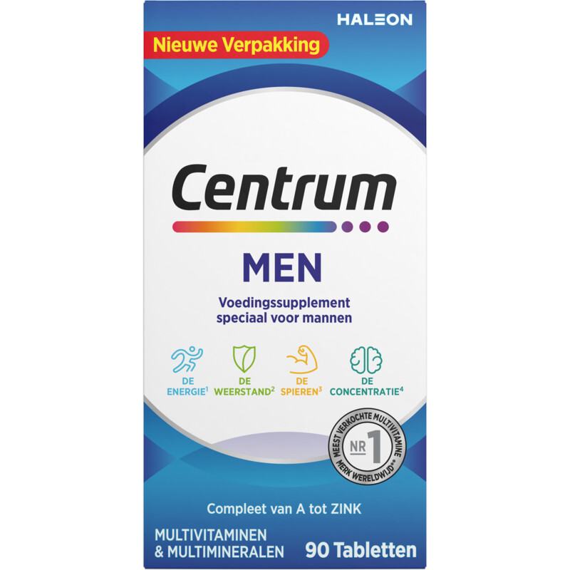 Een afbeelding van Centrum Men multivitaminen tabletten