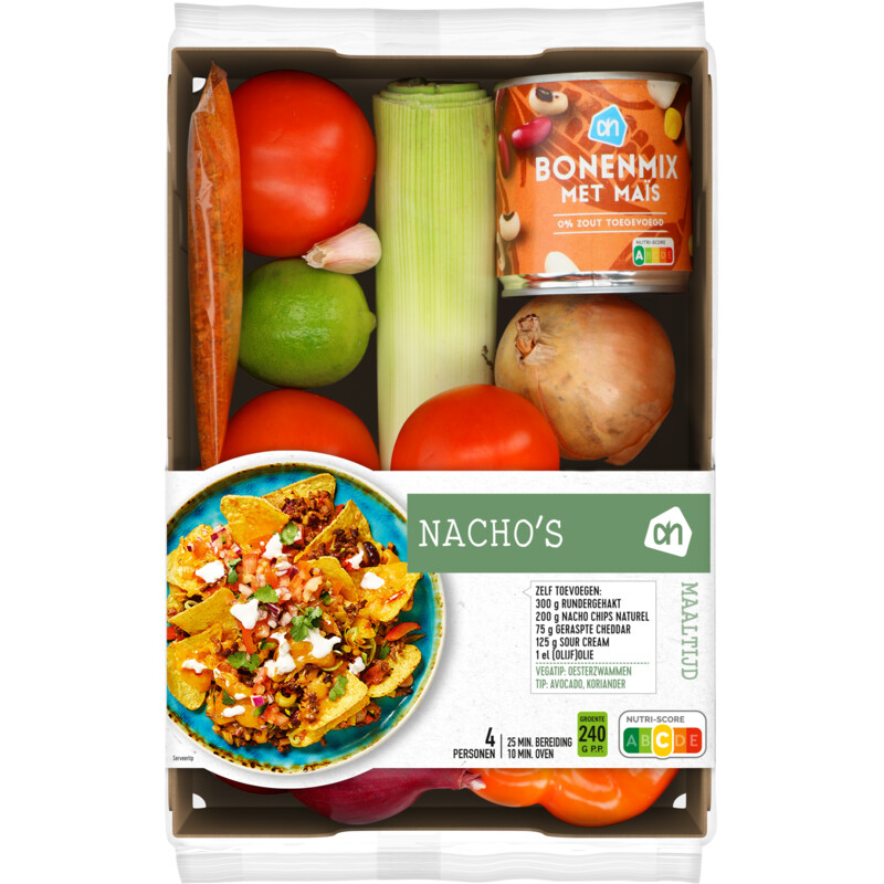 Een afbeelding van AH Nacho's verspakket