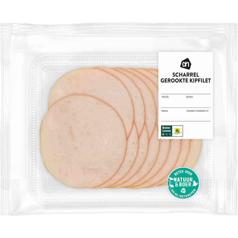 Een afbeelding van AH Scharrel gerookte kipfilet