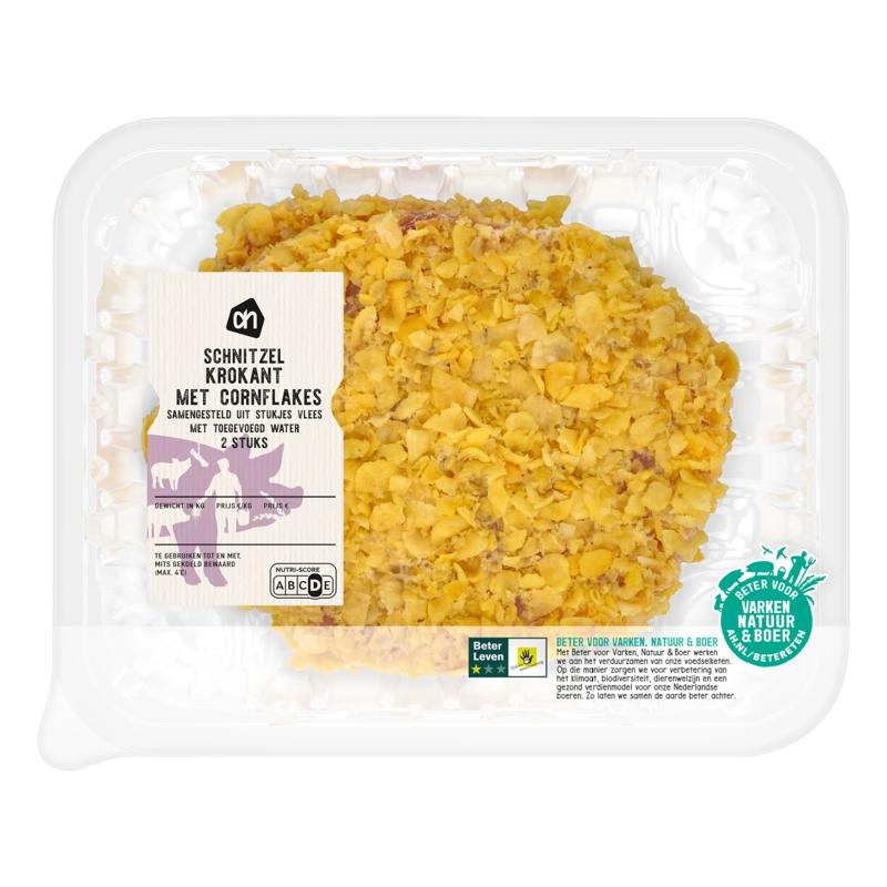 Schnitzel krokant met cornflakes