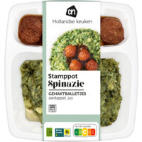Afbeelding van Stamppot spinazie gehaktballetjes