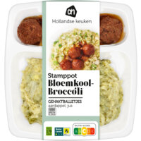 Afbeelding van Stamppot bloemkool-broccoli gehaktbal