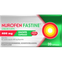 Een afbeelding van Nurofen Fastcaps 400mg zachte capsules