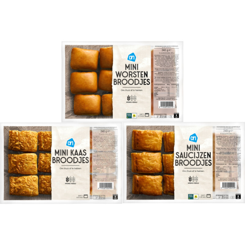 Een afbeelding van AH Mini broodjes pakket