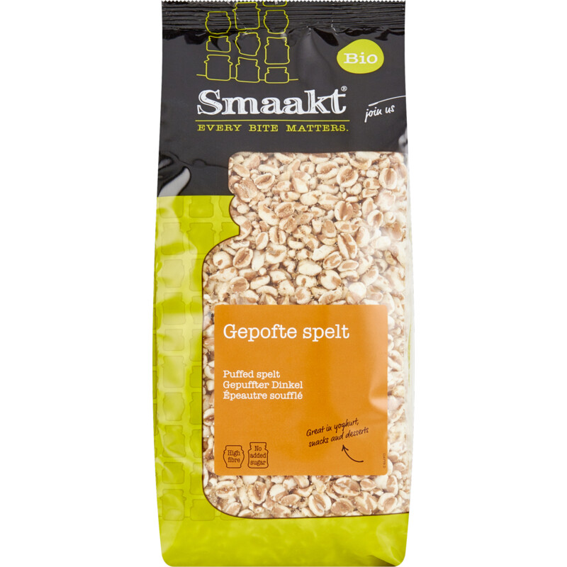 Een afbeelding van Smaakt Gepofte spelt bio
