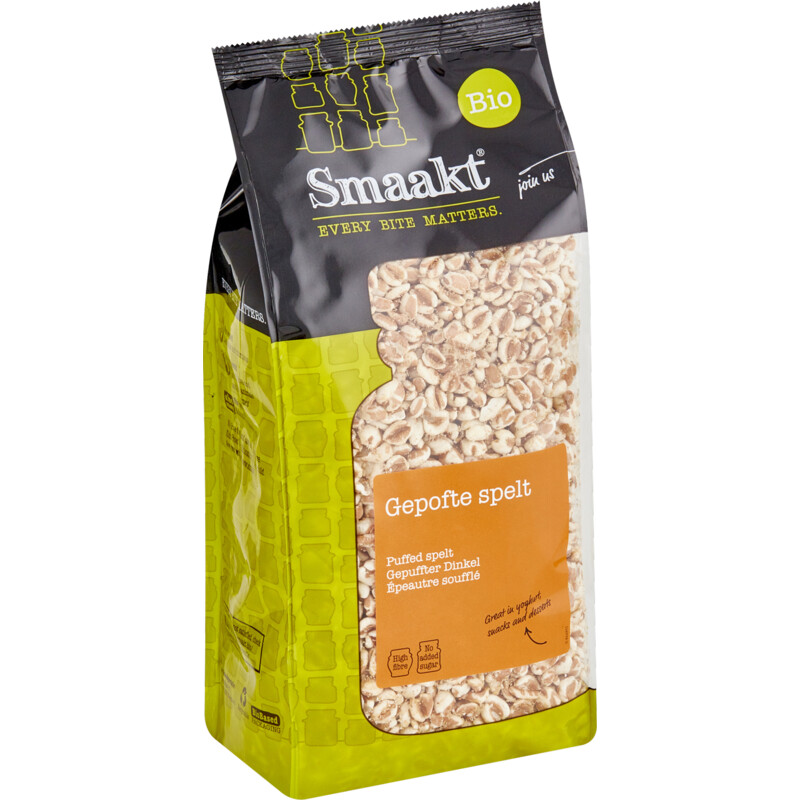 Een afbeelding van Smaakt Gepofte spelt bio