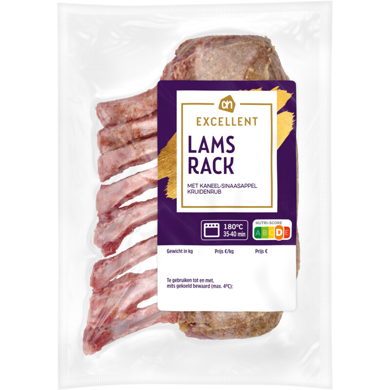 Een afbeelding van AH Excellent Lamsrack met kaneel sinaasappel