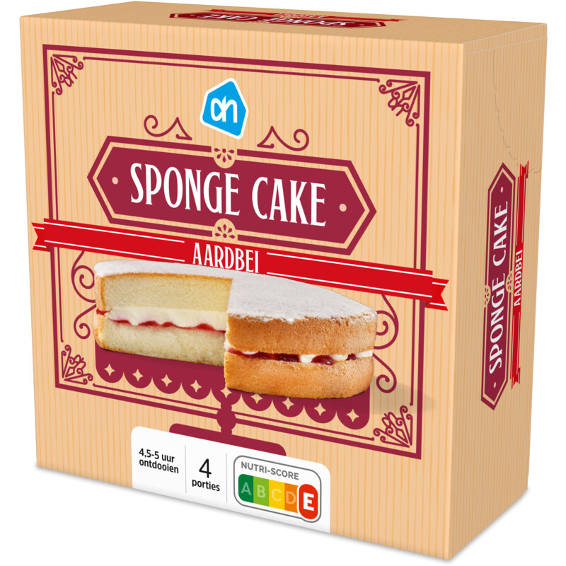 Een afbeelding van AH Sponge cake aardbei