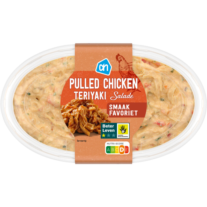 Een afbeelding van AH Pulled chicken teriyaki salade