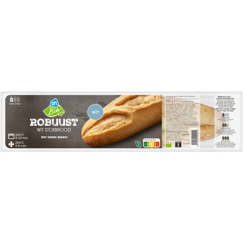 Een afbeelding van AH Biologisch Robuust wit stokbrood