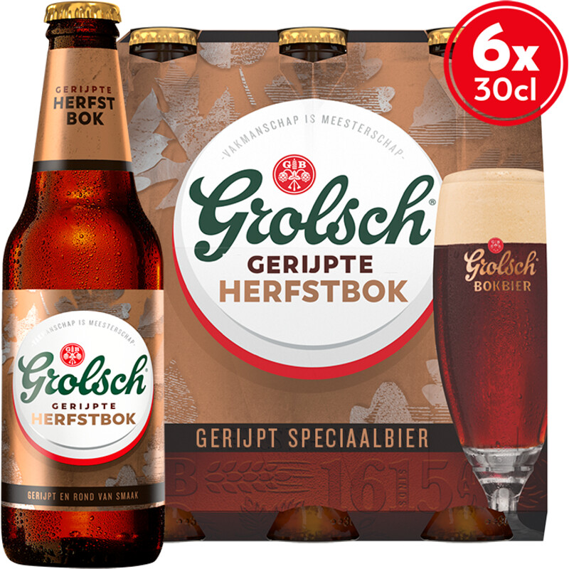 Een afbeelding van Grolsch Gerijpte herfstbok 6-pack