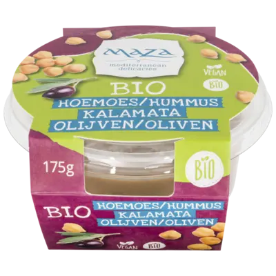 pdp-image-Maza Biologische hoemoes kalamata olijven