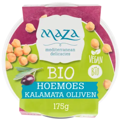 pdp-image-Maza Biologische hoemoes kalamata olijven