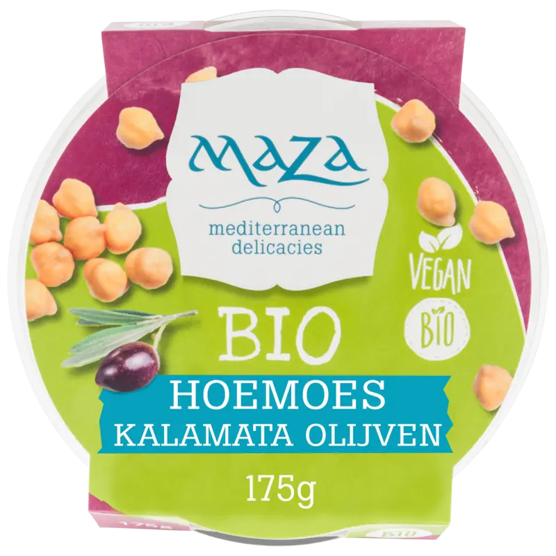 Maza Biologische hoemoes kalamata olijven