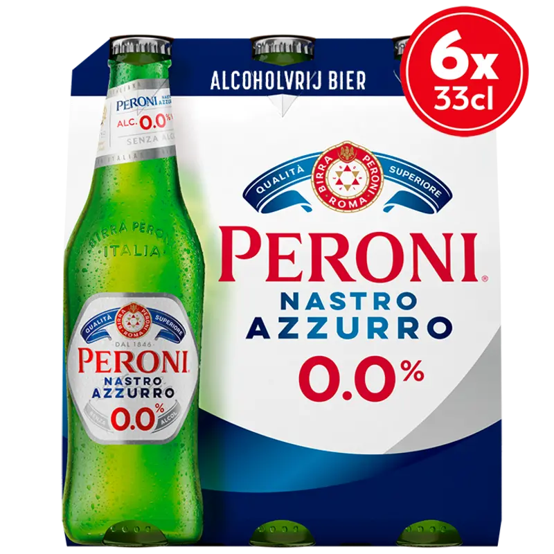 Nastro azzurro alcoholvrij bier 6-pack