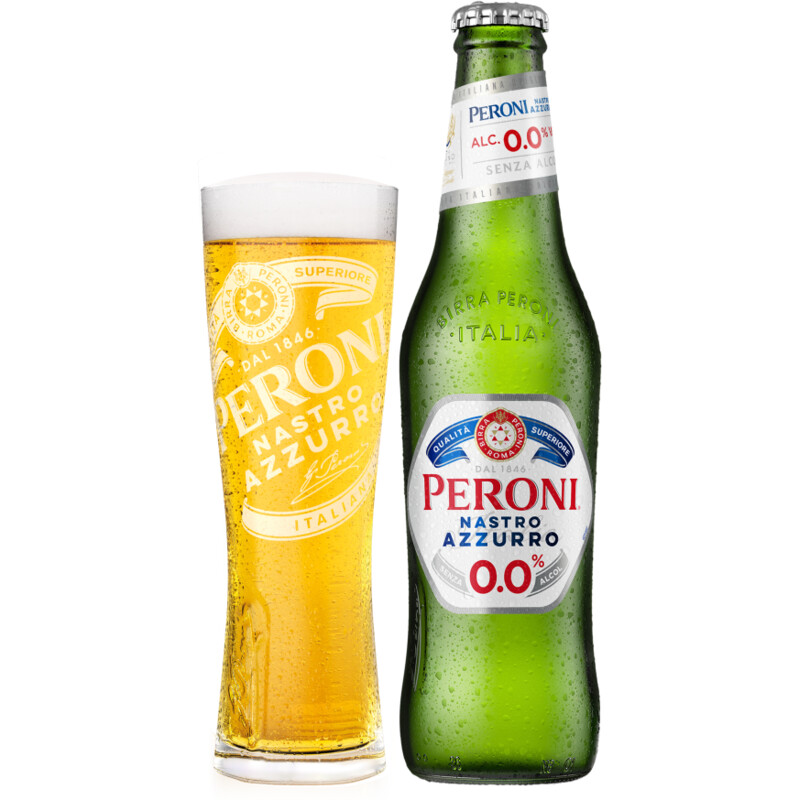 Een afbeelding van Peroni Nastro azzurro alcoholvrij bier 6-pack